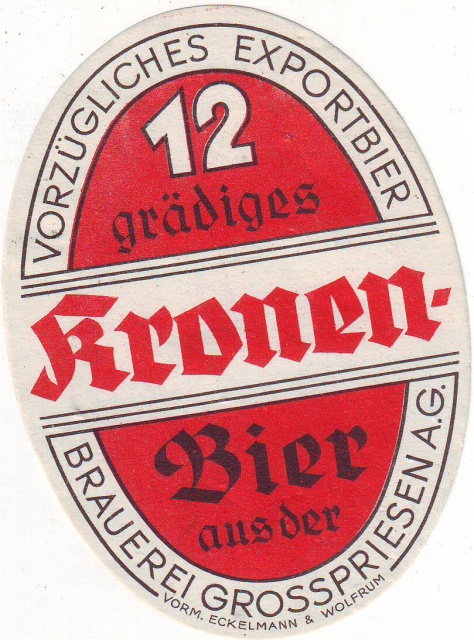 Etiketa Brauerei Grosspriesen