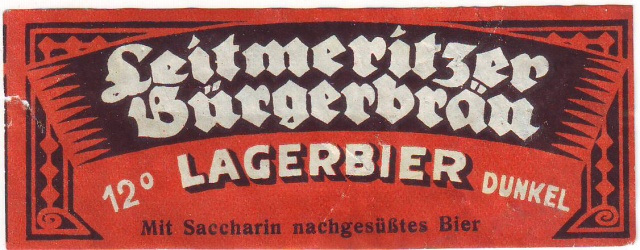 Etiketa Leitmeritzer Burgerbrau