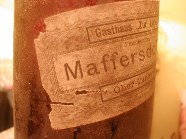 Pivní etiketa Maffersdorf